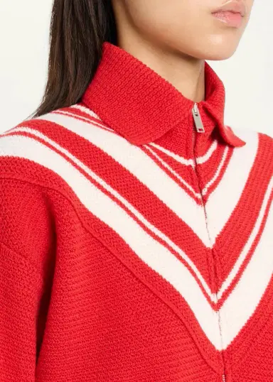 Stella McCartney Sporty 80s Striped Wool Zip Jacket | Thumbnail 5 Stella McCartney Sporty 80s Striped Wool Zip Jacket | Thumbnail 5