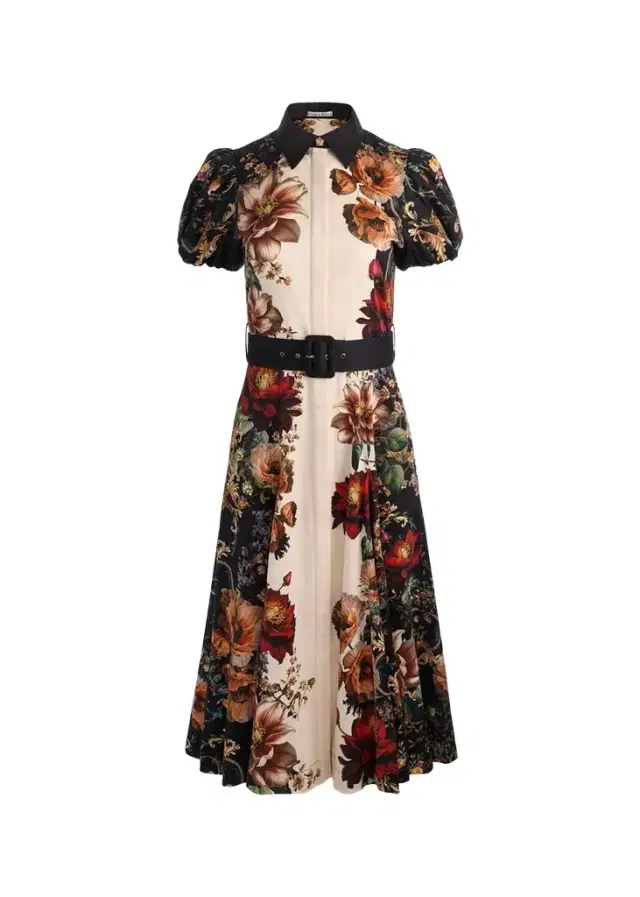 Alice + Olivia Henrietta Floral Belted Midi Dress