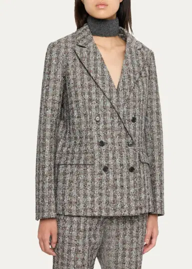 Marc Jacobs Runway Textured Wool-Blend Blazer | Thumbnail 4 Marc Jacobs Runway Textured Wool-Blend Blazer | Thumbnail 4