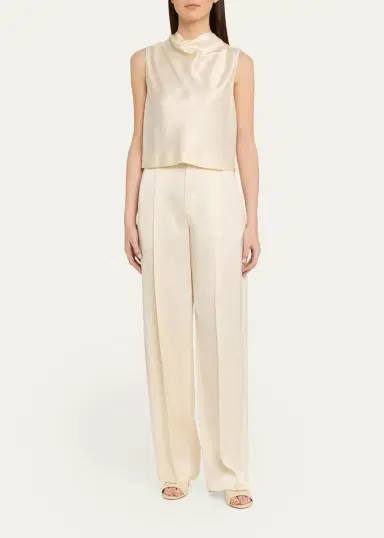 Vince High-Rise Satin Trousers | Thumbnail 2