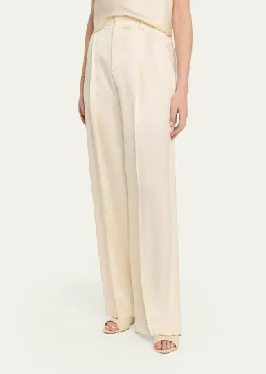 Vince High-Rise Satin Trousers | Thumbnail 4