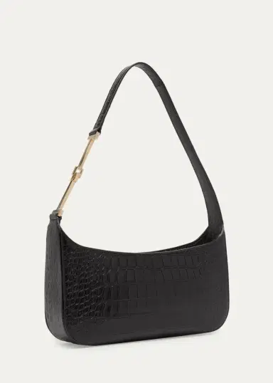 Tom Ford Arc Small Croc-Embossed Leather Shoulder Bag | Thumbnail 3