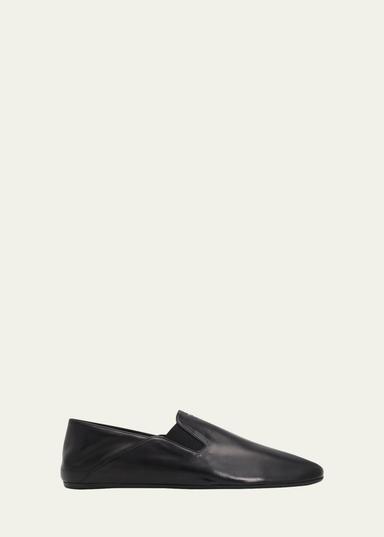 Prada Men's Leather Slip-On Loafers | Thumbnail 1 Prada Men's Leather Slip-On Loafers | Thumbnail 1