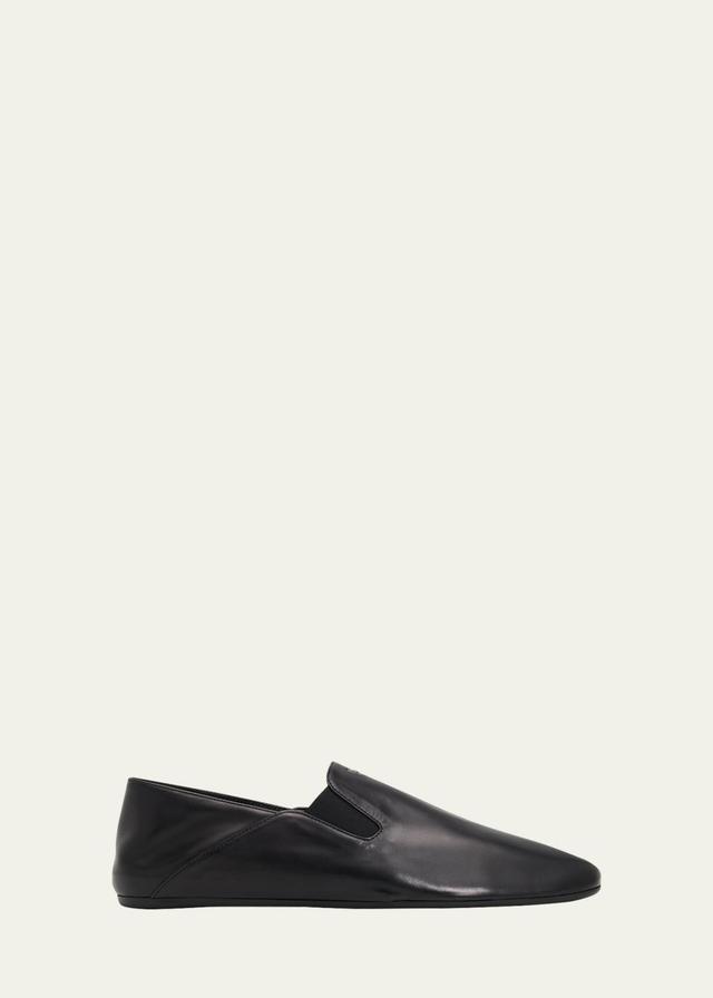 Prada Men's Leather Slip-On Loafers