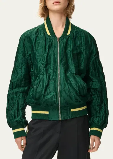 Loewe Satin Oversized Bomber Jacket | Thumbnail 8