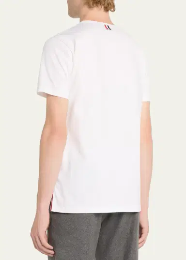 Thom Browne Short-Sleeve Logo Pocket T-Shirt | Thumbnail 3 Thom Browne Short-Sleeve Logo Pocket T-Shirt | Thumbnail 3