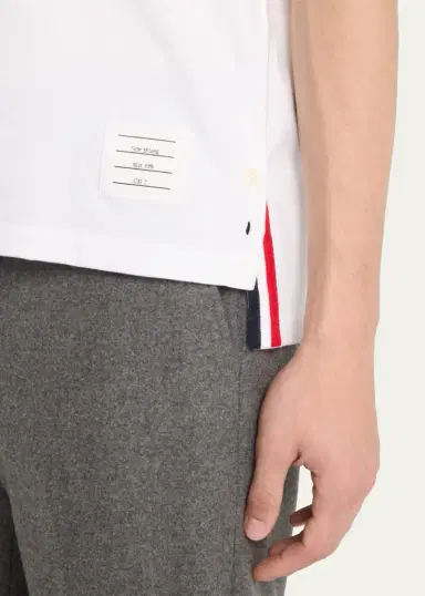 Thom Browne Short-Sleeve Logo Pocket T-Shirt | Thumbnail 5 Thom Browne Short-Sleeve Logo Pocket T-Shirt | Thumbnail 5