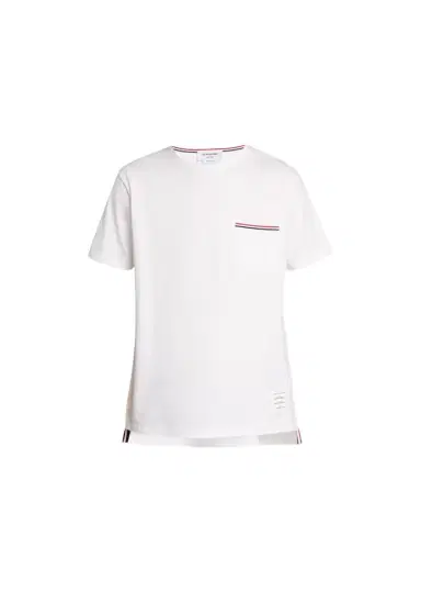 Thom Browne Short-Sleeve Logo Pocket T-Shirt | Thumbnail 1 Thom Browne Short-Sleeve Logo Pocket T-Shirt | Thumbnail 1