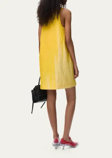 Loewe Gradient-Print Crinkled Cotton Mini Shift Dress | Thumbnail 3 Loewe Gradient-Print Crinkled Cotton Mini Shift Dress | Thumbnail 3