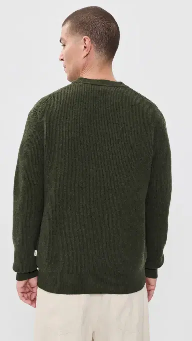 Les Deux Wool Rib Roundneck Knit Sweater | Thumbnail 3