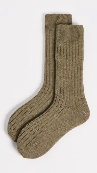 NN07 Wool Cashmere Ribbed Socks | Thumbnail 2