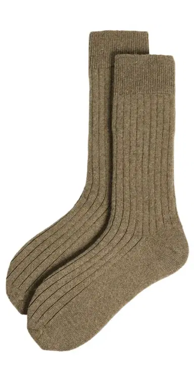 NN07 Wool Cashmere Ribbed Socks | Thumbnail 1