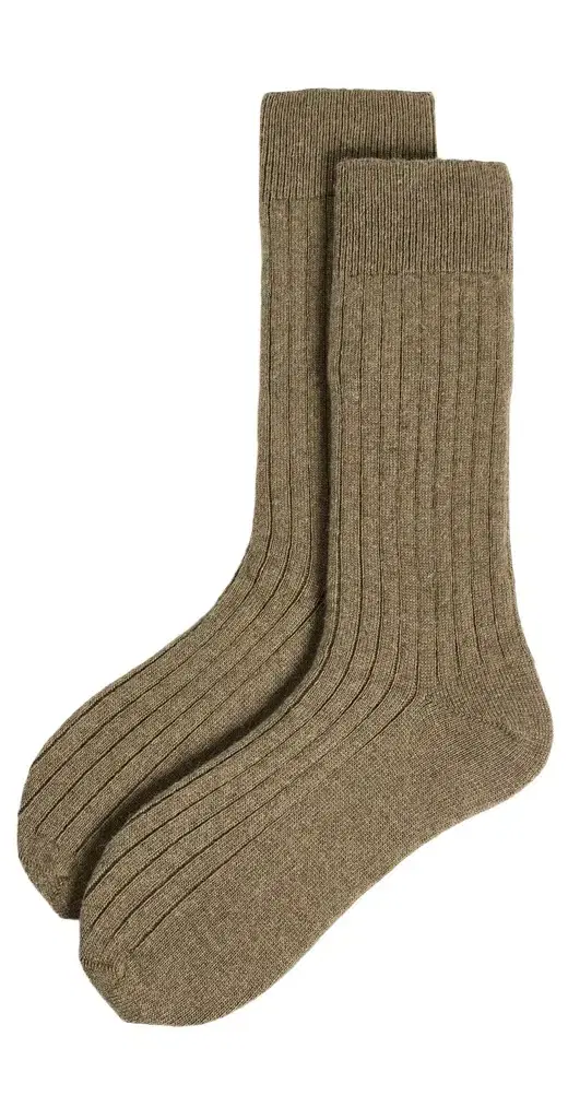 NN07 Wool Cashmere Ribbed Socks