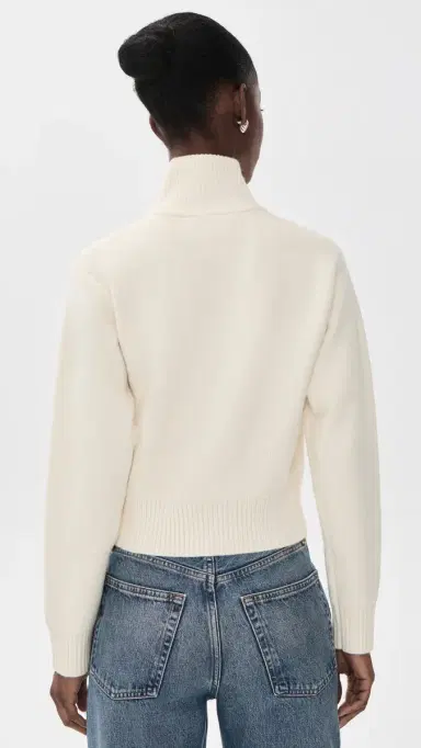 English Factory Zip-Up Funnel Neck Knit Jacket | Thumbnail 3