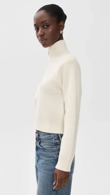 English Factory Zip-Up Funnel Neck Knit Jacket | Thumbnail 4
