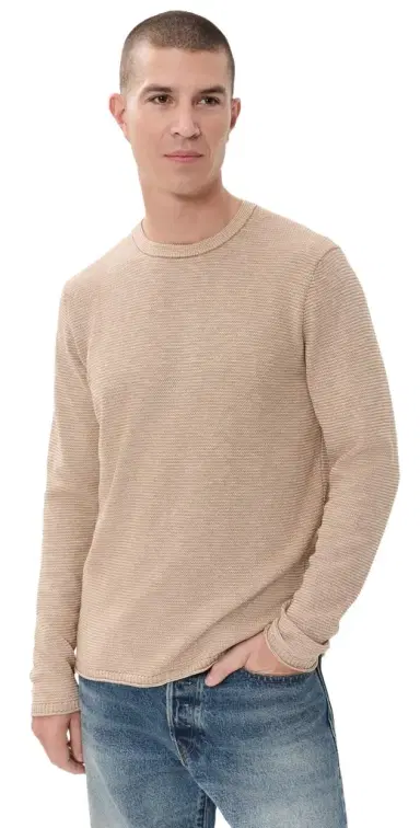 Billy Reid Tuck Stripe Crew Sweater | Thumbnail 1