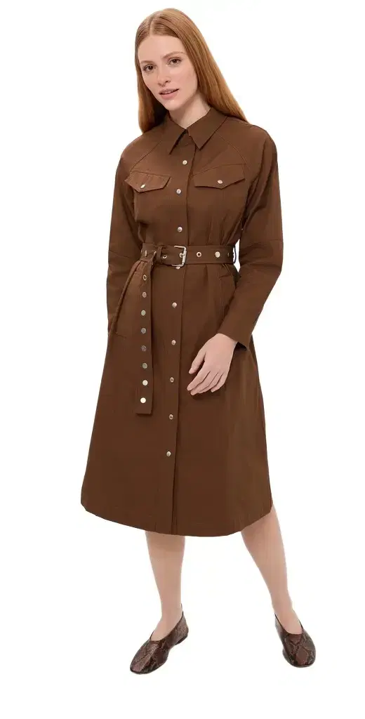 3.1 Phillip Lim Belted Utility Midi Shirt Dress