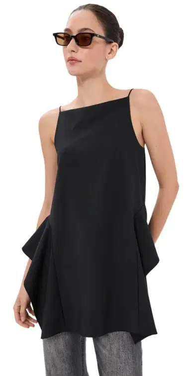 Tibi Tropical Wool Side Drape Top | Thumbnail 1 Tibi Tropical Wool Side Drape Top | Thumbnail 1