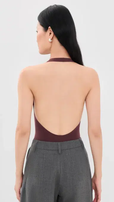 Commando Ballet Deep Plunge Halter Thong Bodysuit | Thumbnail 3 Commando Ballet Deep Plunge Halter Thong Bodysuit | Thumbnail 3