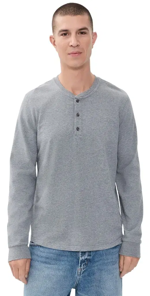 Marine Layer Luxe 250 Henley Tee