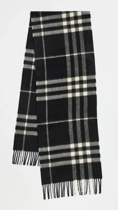 Burberry Giant Check Cashmere Scarf | Thumbnail 2