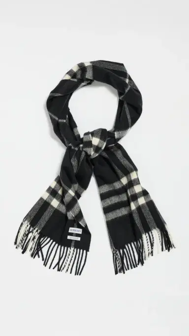 Burberry Giant Check Cashmere Scarf | Thumbnail 4