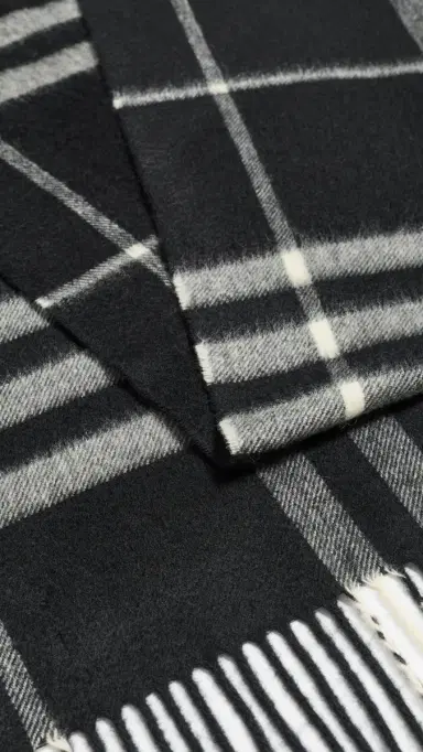 Burberry Giant Check Cashmere Scarf | Thumbnail 5