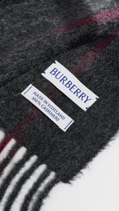 Burberry Giant Check Cashmere Scarf | Thumbnail 4