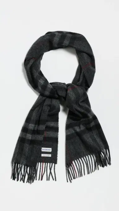 Burberry Giant Check Cashmere Scarf | Thumbnail 5