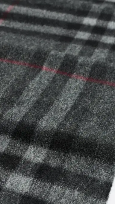 Burberry Giant Check Cashmere Scarf | Thumbnail 6