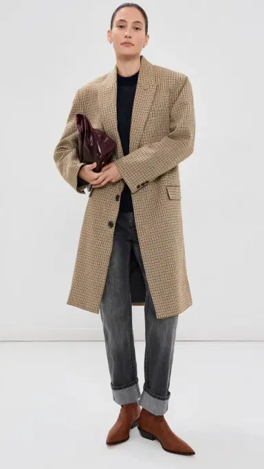 Tibi Menswear Tech Twill Tailored Midi Coat | Thumbnail 2
