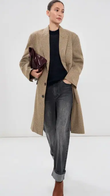 Tibi Menswear Tech Twill Tailored Midi Coat | Thumbnail 5