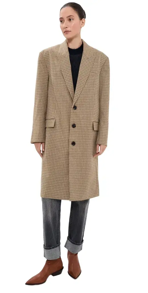 Tibi Menswear Tech Twill Tailored Midi Coat