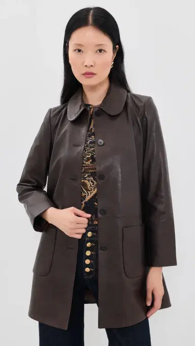 Ba&sh Madie Leather Coat | Thumbnail 2