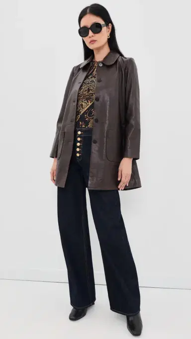 Ba&sh Madie Leather Coat | Thumbnail 5