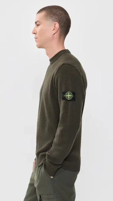 Stone Island Textured Stitch Crew Neck Sweater | Thumbnail 4 Stone Island Textured Stitch Crew Neck Sweater | Thumbnail 4