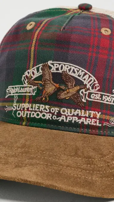 Polo Ralph Lauren Sueded Flannel Vintage Trucker Cap | Thumbnail 4