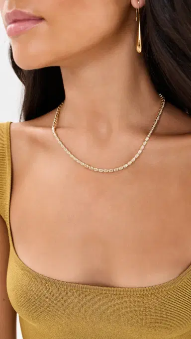 Shashi Marquise Bezel Tennis Necklace | Thumbnail 3
