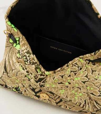 Dries Van Noten Small floral jacquard clutch | Thumbnail 3