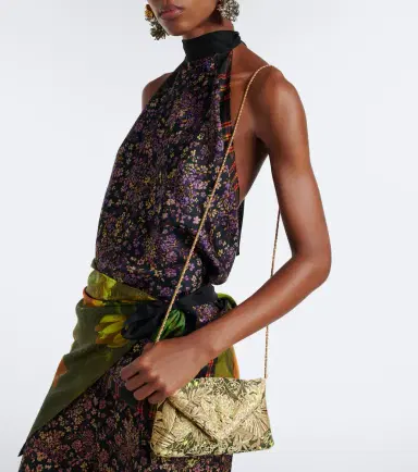 Dries Van Noten Small floral jacquard clutch | Thumbnail 6