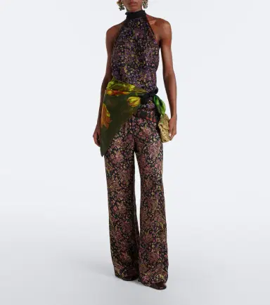 Dries Van Noten Small floral jacquard clutch | Thumbnail 7