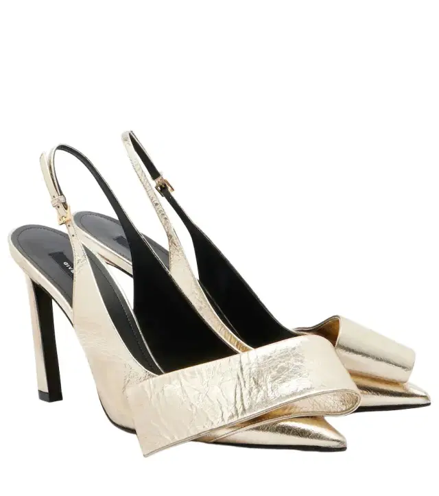 Givenchy Twisted Ribbon leather slingback pumps