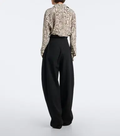 Balenciaga Wool barrel-leg pants | Thumbnail 2 Balenciaga Wool barrel-leg pants | Thumbnail 2
