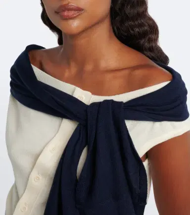 JW Anderson Layered off-shoulder wool top | Thumbnail 3 JW Anderson Layered off-shoulder wool top | Thumbnail 3