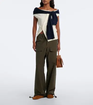 JW Anderson Layered off-shoulder wool top | Thumbnail 4 JW Anderson Layered off-shoulder wool top | Thumbnail 4