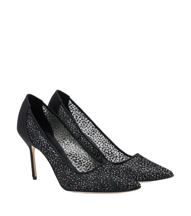 Manolo Blahnik Bbla mesh pumps