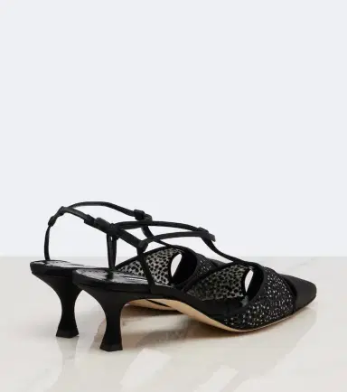 Manolo Blahnik Turgimodla satin slingback pumps | Thumbnail 4 Manolo Blahnik Turgimodla satin slingback pumps | Thumbnail 4