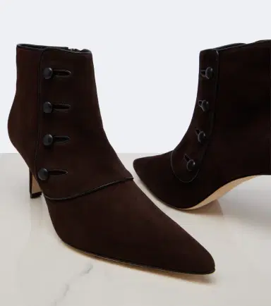 Manolo Blahnik Vivés suede ankle boots | Thumbnail 4 Manolo Blahnik Vivés suede ankle boots | Thumbnail 4
