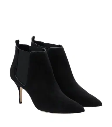 Manolo Blahnik Dildi suede ankle boots | Thumbnail 1 Manolo Blahnik Dildi suede ankle boots | Thumbnail 1