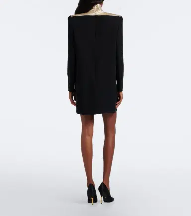 Valentino Cady Couture satin-trimmed minidress | Thumbnail 2 Valentino Cady Couture satin-trimmed minidress | Thumbnail 2